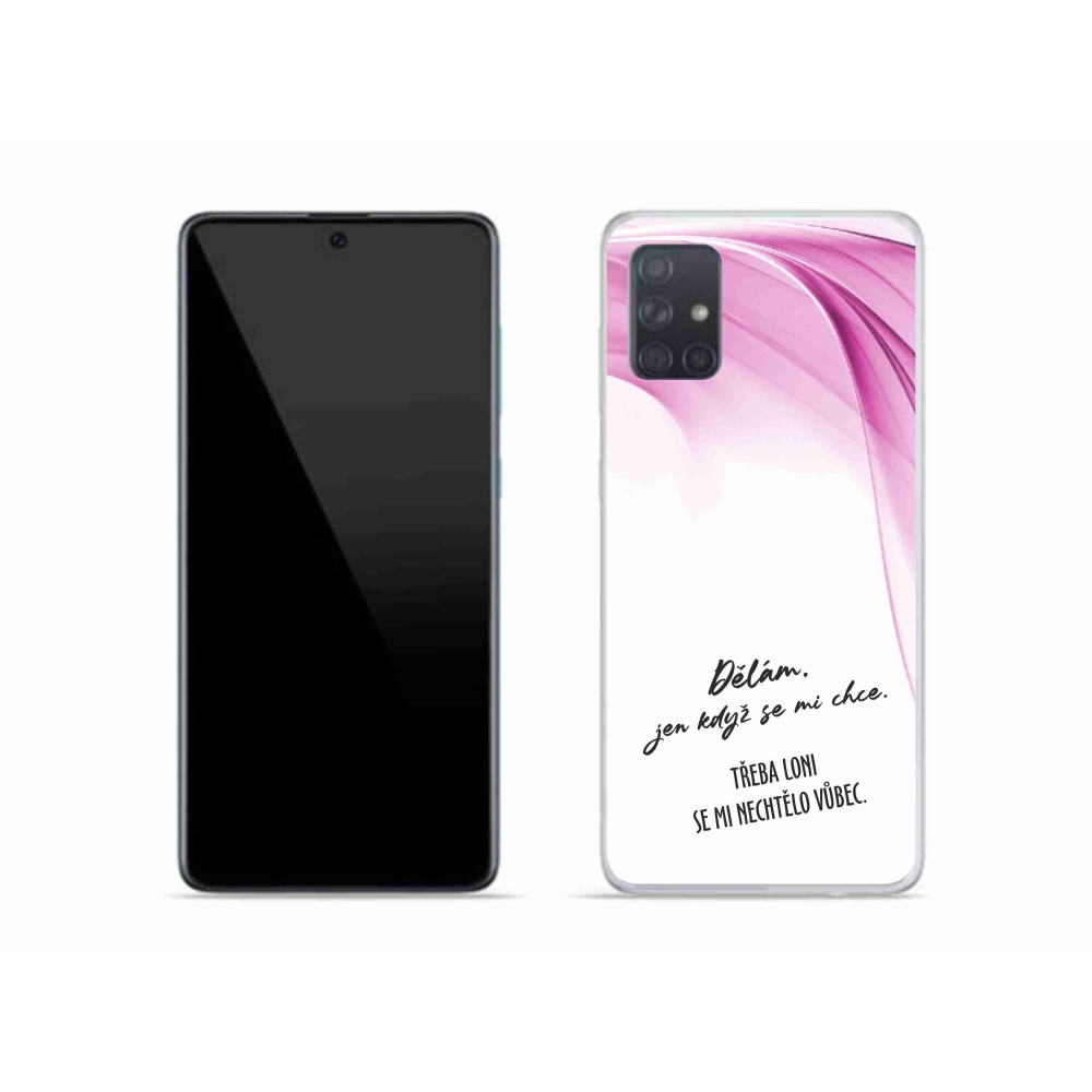 Gél borító mmCase Samsung Galaxy A51 készülékhez - vicces szöveg 12 fehér háttér