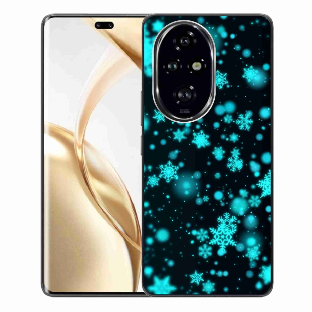 Zselés borítás mmCase a Honor 200 Pro 5G készülékhez - hópelyhek 1