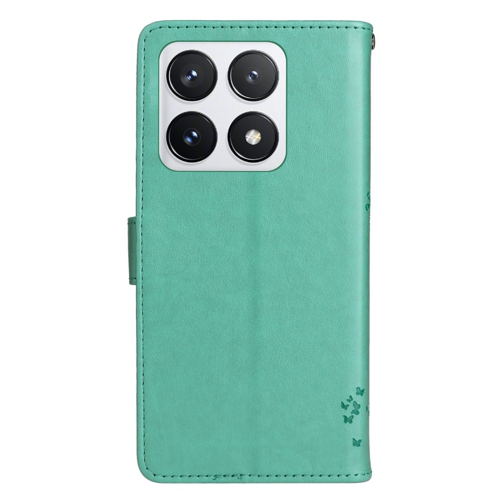 Fák könyve tok Xiaomi 14T Pro - teal - teal - kék színű