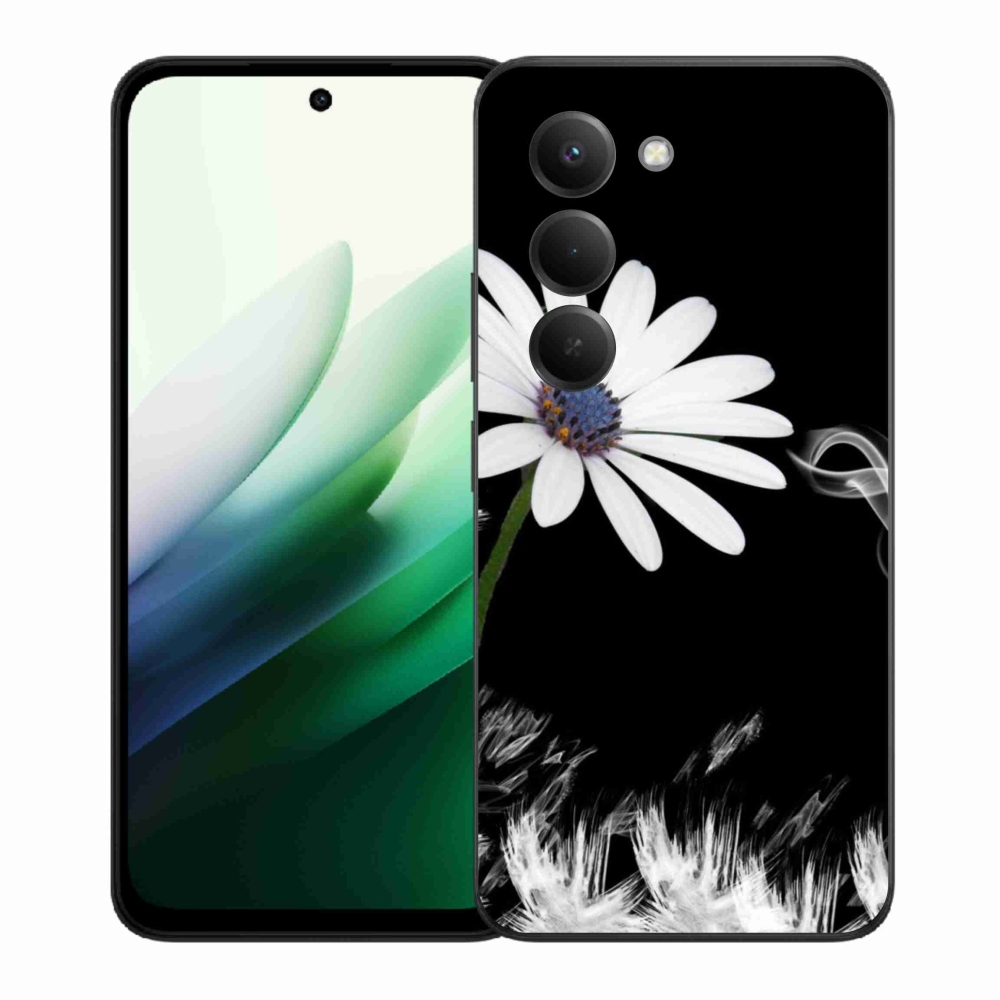 Gél borítás mmCase a Xiaomi Redmi 15 5G-hez - fehér virág