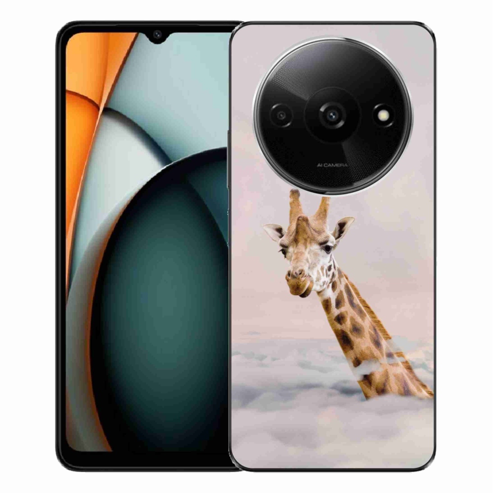 Gél borítás mmCase a Xiaomi Redmi A3-hoz - zsiráf a felhőkben