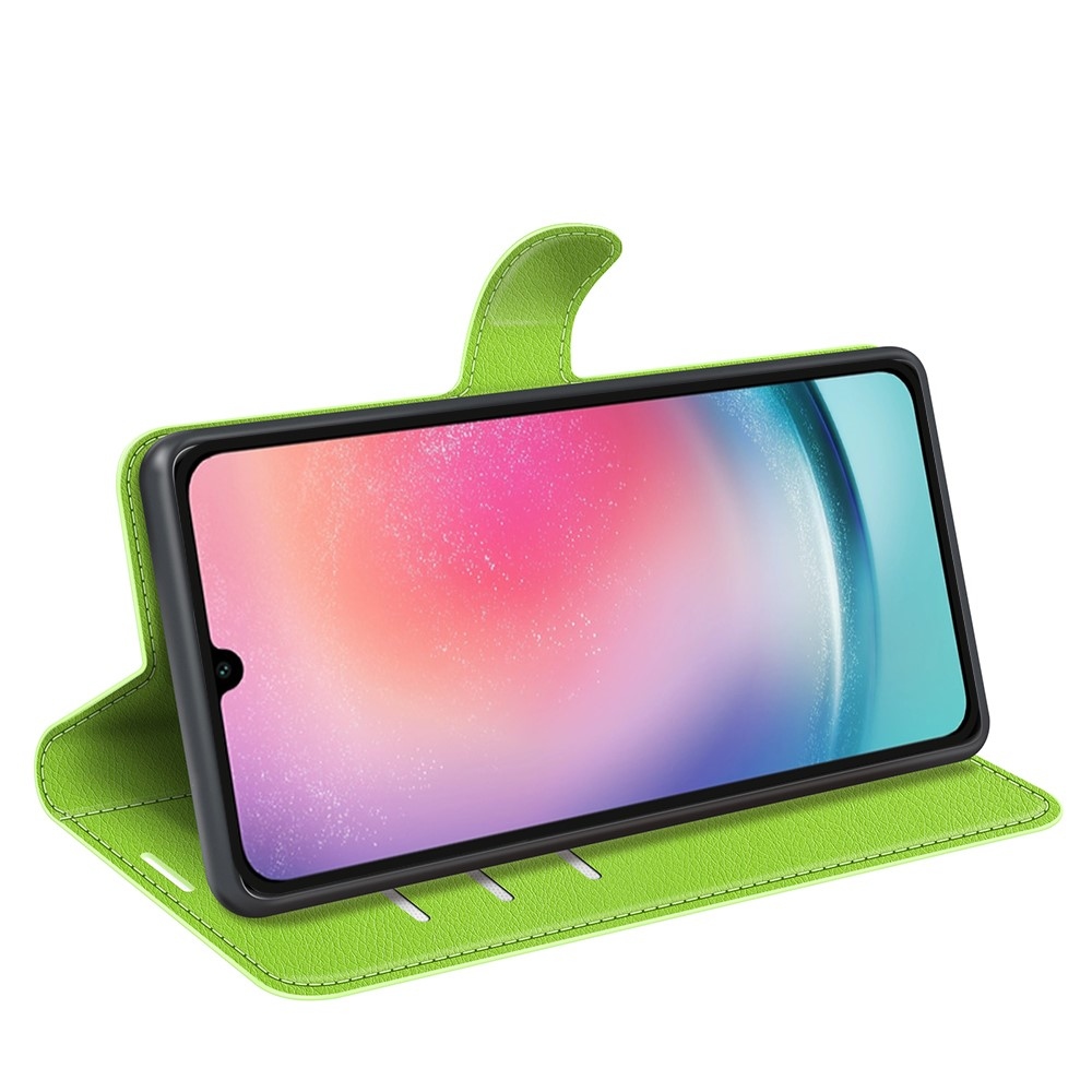 Litchi könyv tok Samsung Galaxy A16 4G/5G készülékhez - zöld