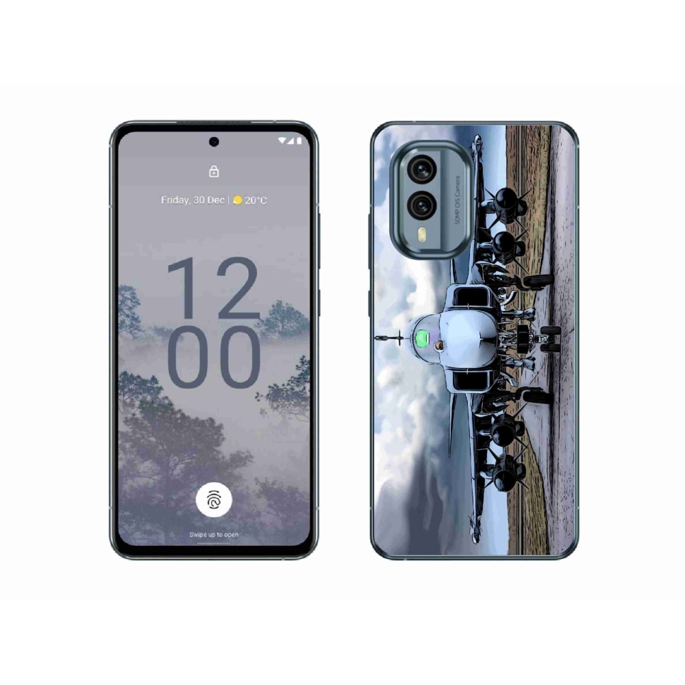 Zselés borítás mmCase a Nokia X30 5G készülékhez - katonai repülőgépekhez