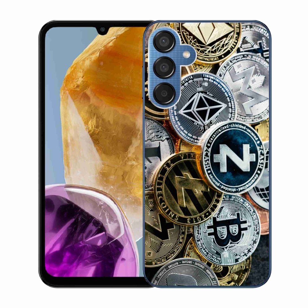 Gél borító mmCase a Samsung Galaxy M15 5G számára - kriptovaluták