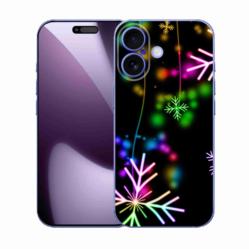 Zselés borítás mmCase iPhone 17 készülékhez - színes pelyhekkel