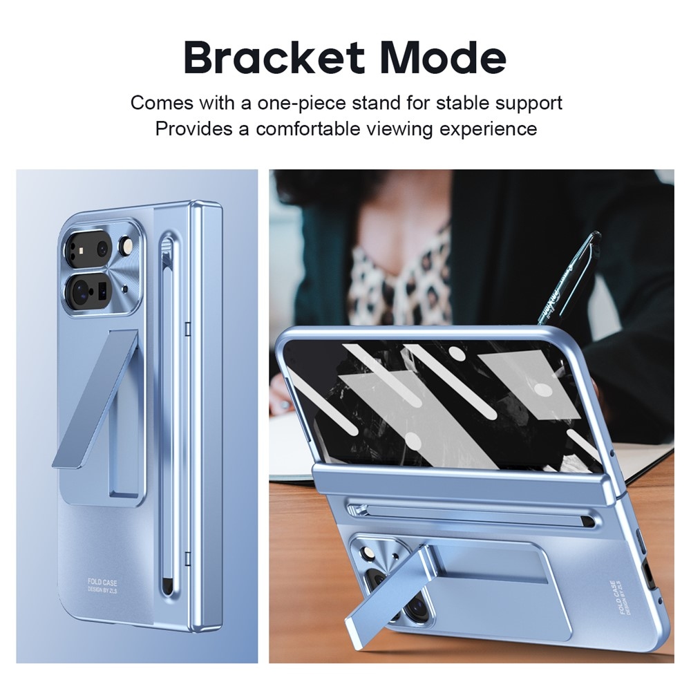 Pántos műanyag borítás tollal és képernyővédővel a Google Pixel 10 Pro Fold-hoz - kék