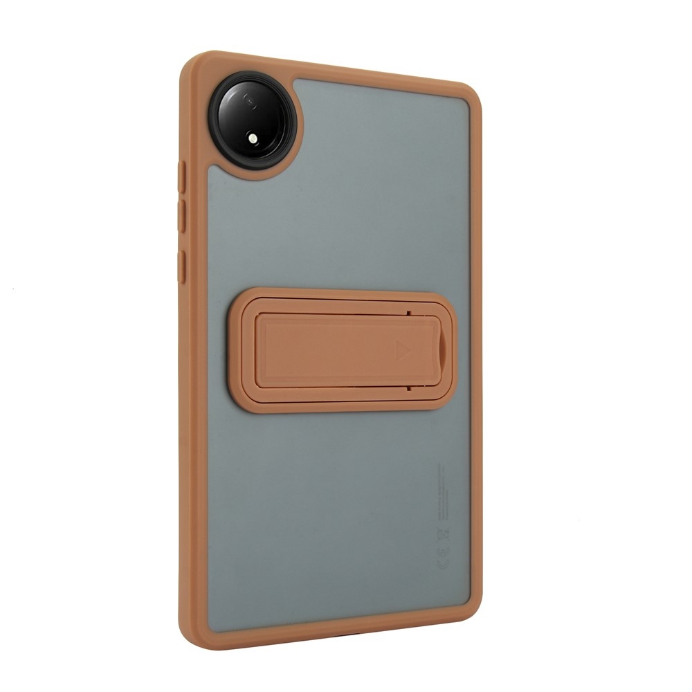 Skiny zselés tok fix hátlappal és flip állvánnyal Xiaomi Redmi Pad SE 8.7 készülékhez - arany színben