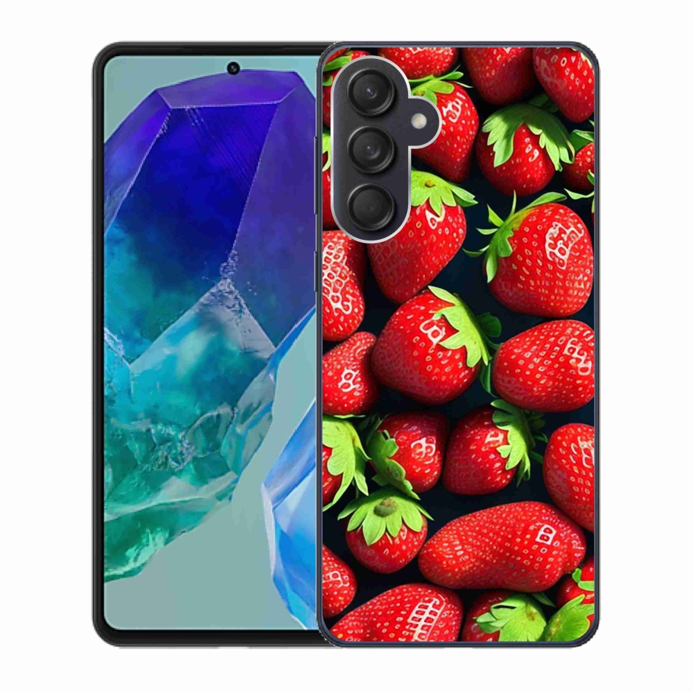 Gél védőhuzat mmCase Samsung Galaxy M55 5G - eper