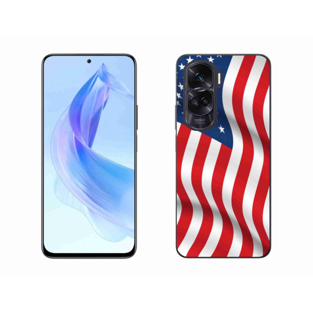 Zselés borítás mmCase a Honor 90 Lite készülékhez - amerikai zászló