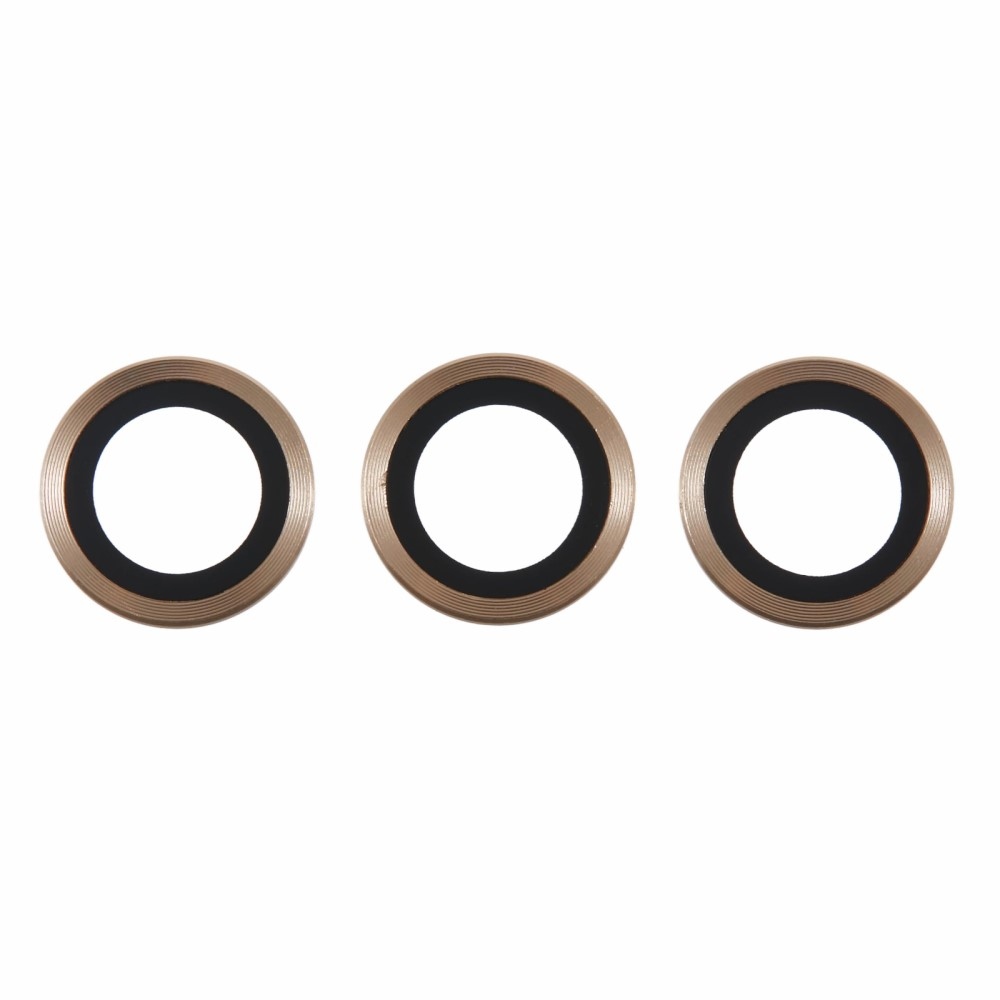 Fém kamera lencse üveg Samsung Galaxy S25 (3 különálló üveg) - arany