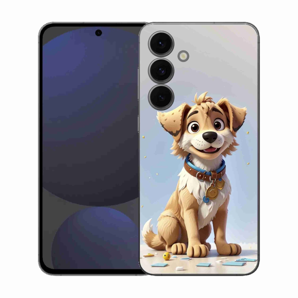 Zselés borítás mmCase Samsung Galaxy S25 FE - rajzfilm kiskutya számára