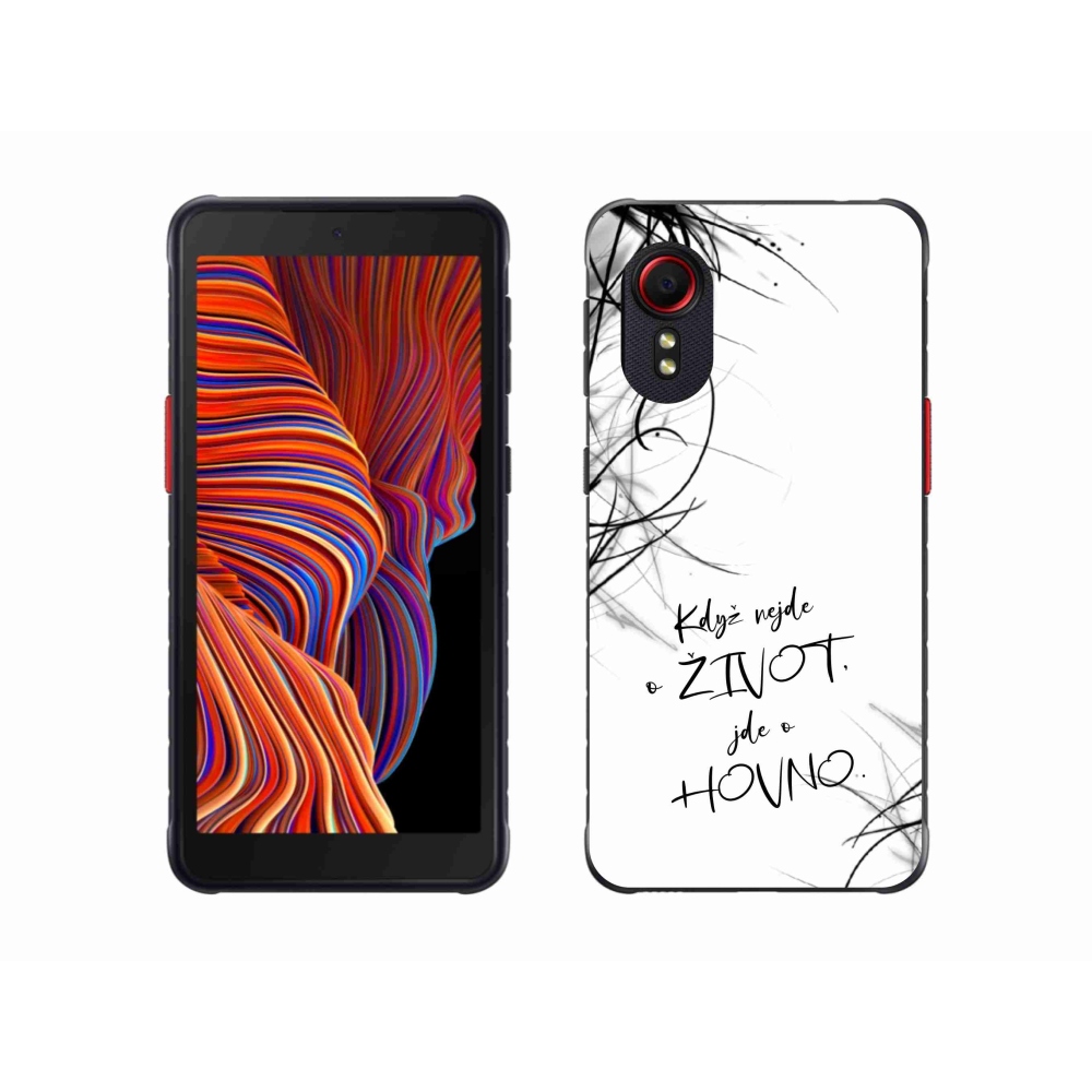 Gél borító mmCase Samsung Galaxy Xcover 5 készülékhez - vicces szöveg 16 fehér háttér