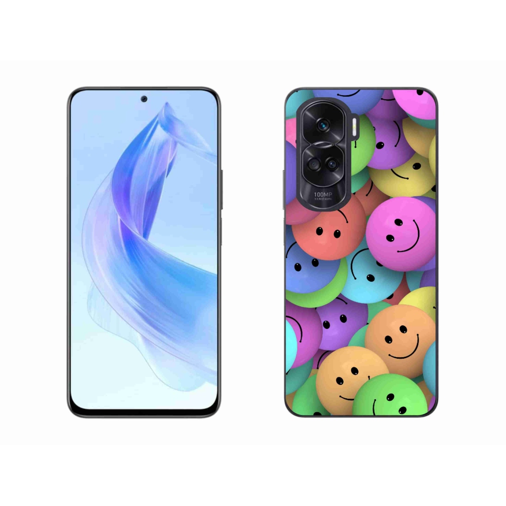 Zselés borító mmCase a Honor 90 Lite készülékhez - színes smiley-k