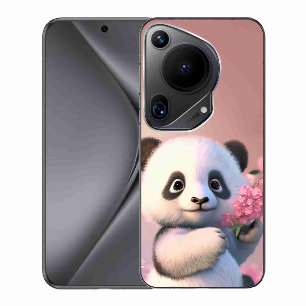 Gél borító mmCase a Huawei Pura 70 Ultra számára - aranyos panda