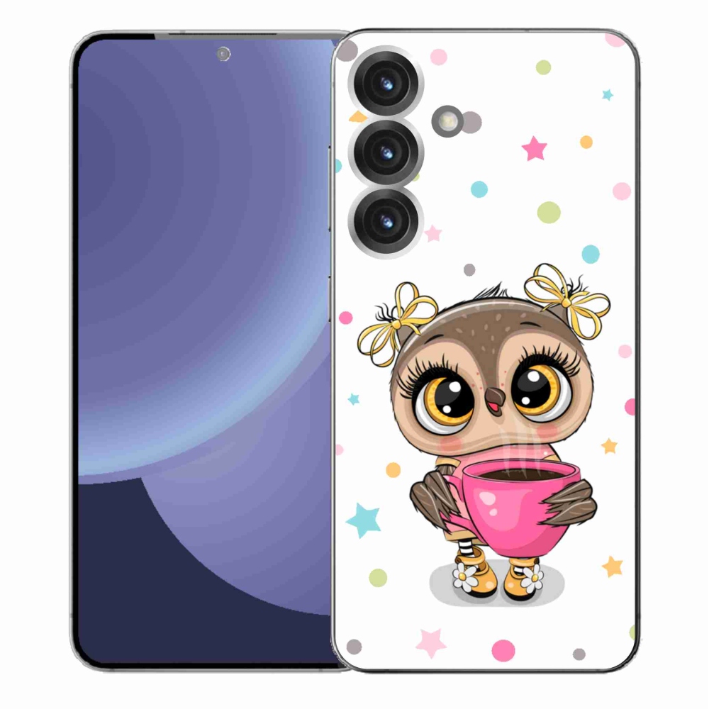 Zselés borítás mmCase Samsung Galaxy S25+ - rajzfilm bagolyhoz