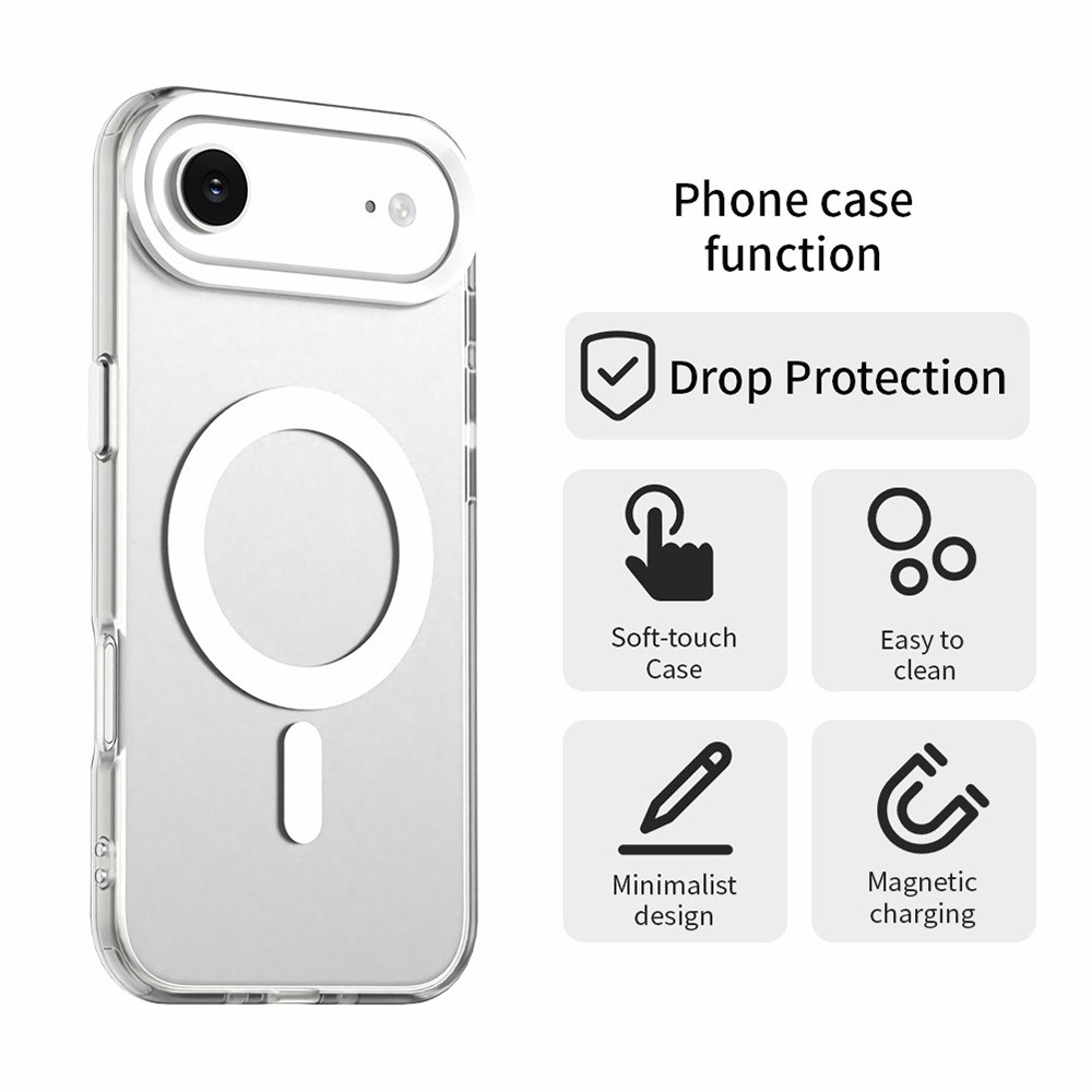 Candy MagSafe gél tok iPhone 17 Air készülékhez - fehér