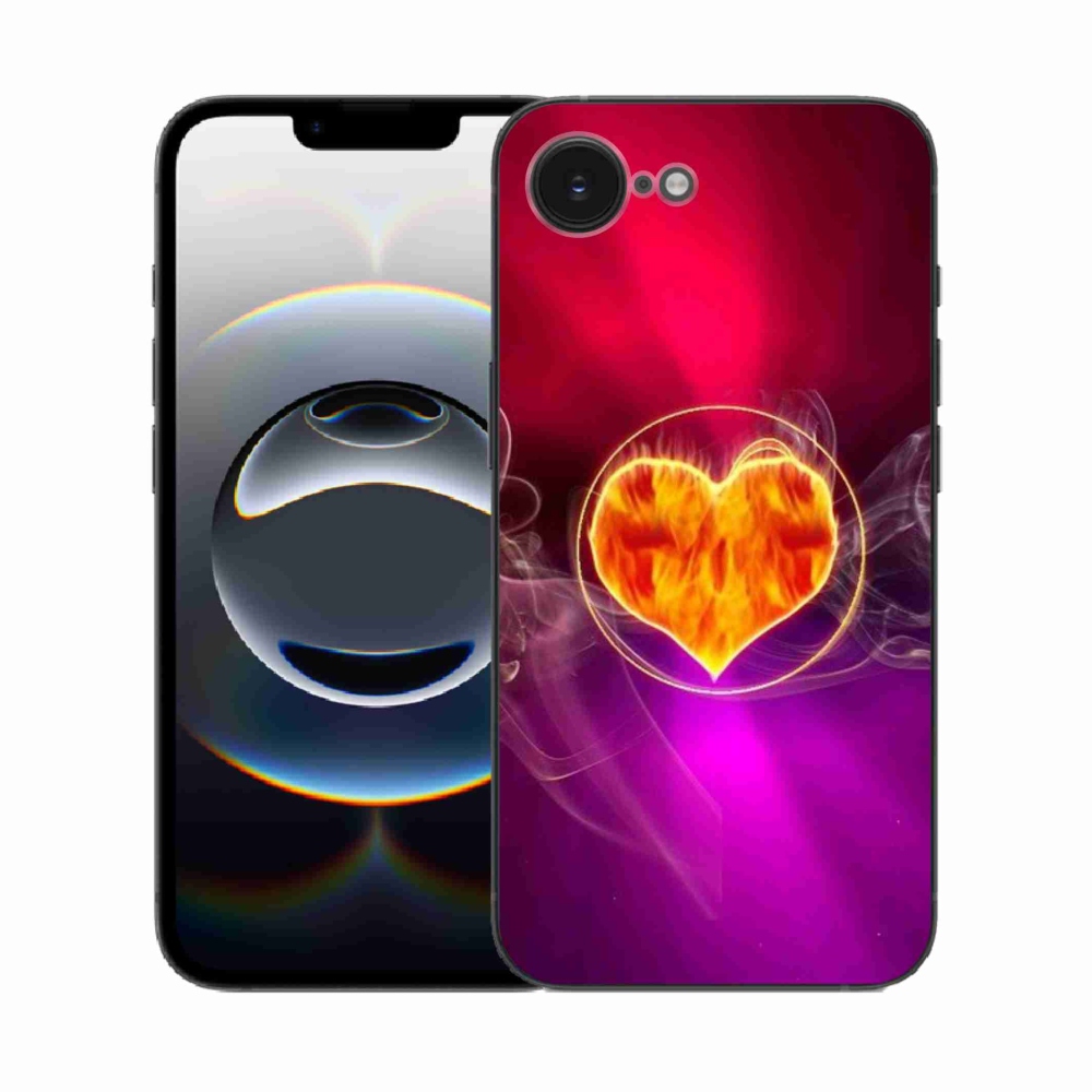 Gél borítás mmCase iPhone 16e készülékhez - Tűz szíve