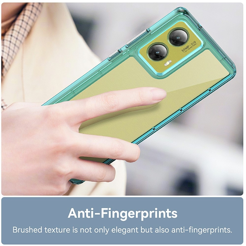 Zselés tok kemény hátlappal Motorola Moto G85 5G - világoskék