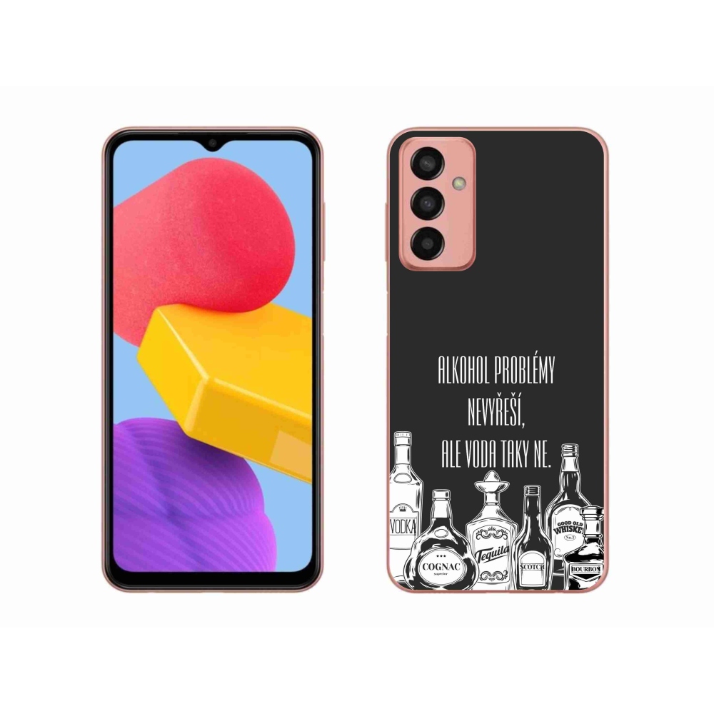 Gél borító mmCase Samsung Galaxy M13 készülékhez - vicces szöveges fekete háttér