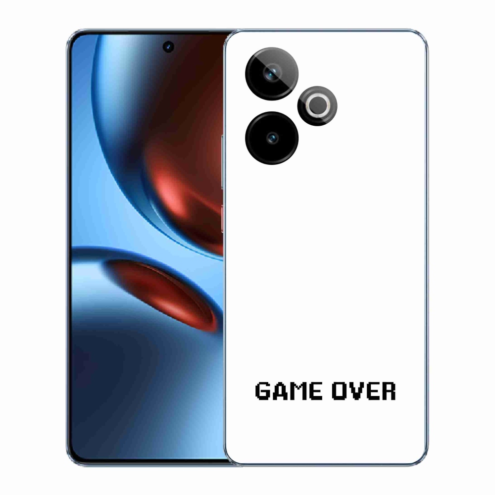 Rugalmas zselés tok mmCase a Realme GT 7 5G/GT 7T 5G képével - játék fehér háttérrel