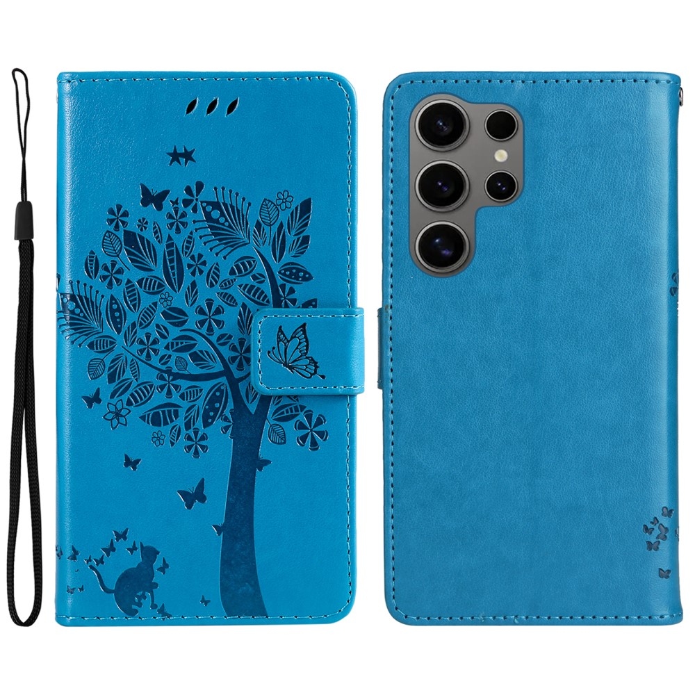 Fák könyve tok Samsung Galaxy S25 Ultra - kék
