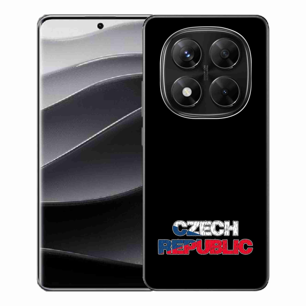 Gél borítás mmCase a Xiaomi Redmi Note 14 Pro 5G/Poco X7 5G - Csehország fekete háttérhez