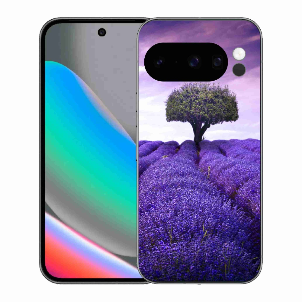 Zselés borítás mmCase a Google Pixel 10 Pro számára - levendula rét