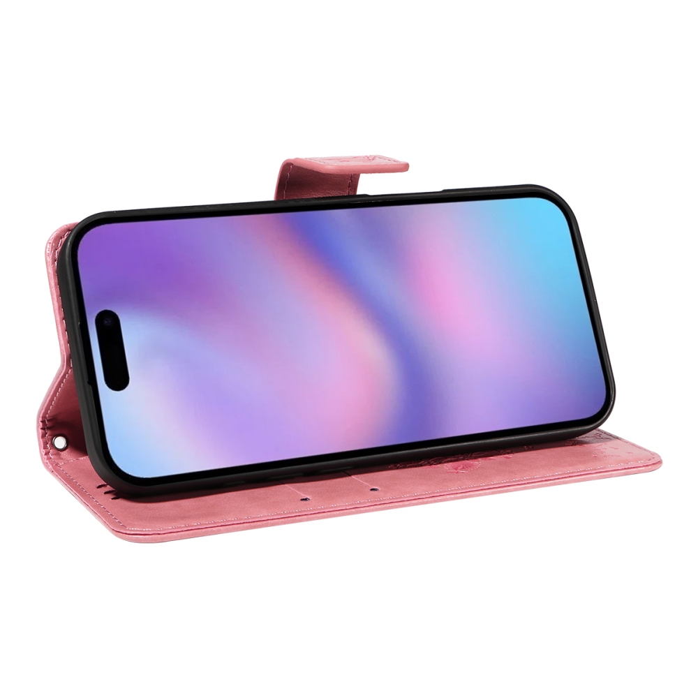 Fák könyvtáska iPhone 17 készülékhez - rózsaszín