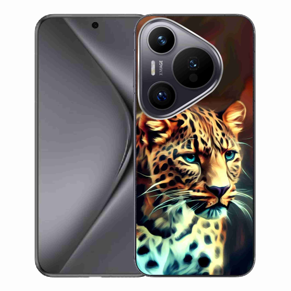 Gél borítás mmCase a Huawei Pura 70 Pro készülékhez - leopárd