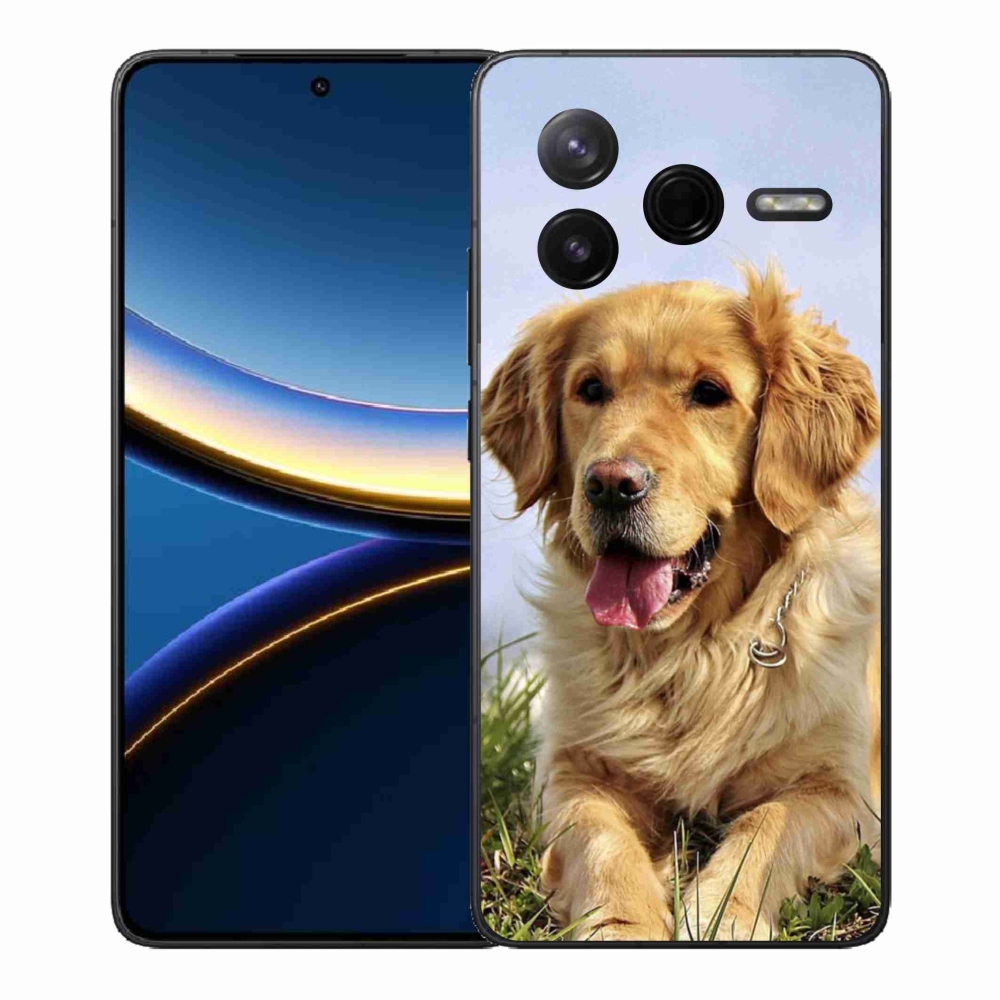 Gél borítás mmCase a Xiaomi Poco F7 Pro számára - arany retriever