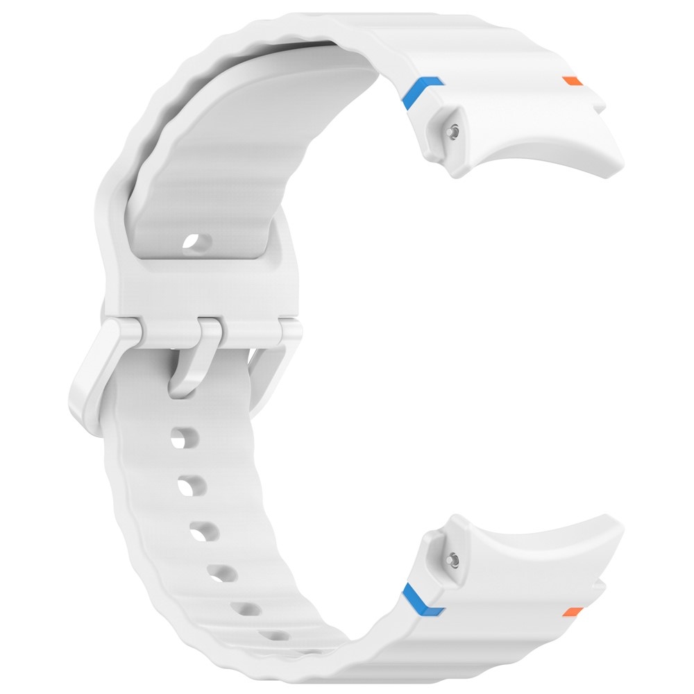 Különböző szilikon szíjak a Samsung Galaxy Watch FE/Watch7 44 mm/40 mm modellekhez – fehér