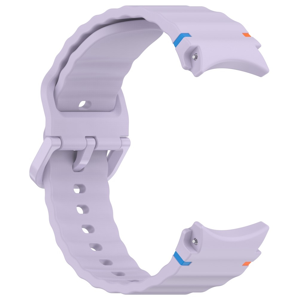 Különböző szilikon szíjak a Samsung Galaxy Watch FE/Watch7 44 mm-es/40 mm-es modellekhez – lila