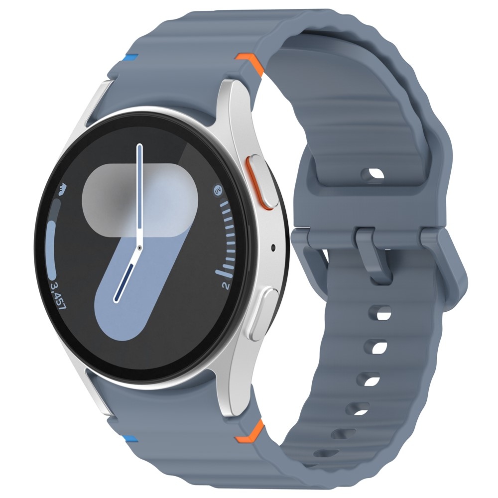 Különböző szilikon karkötő a Samsung Galaxy Watch FE/Watch7 44 mm-es/40 mm-es modellekhez – kék
