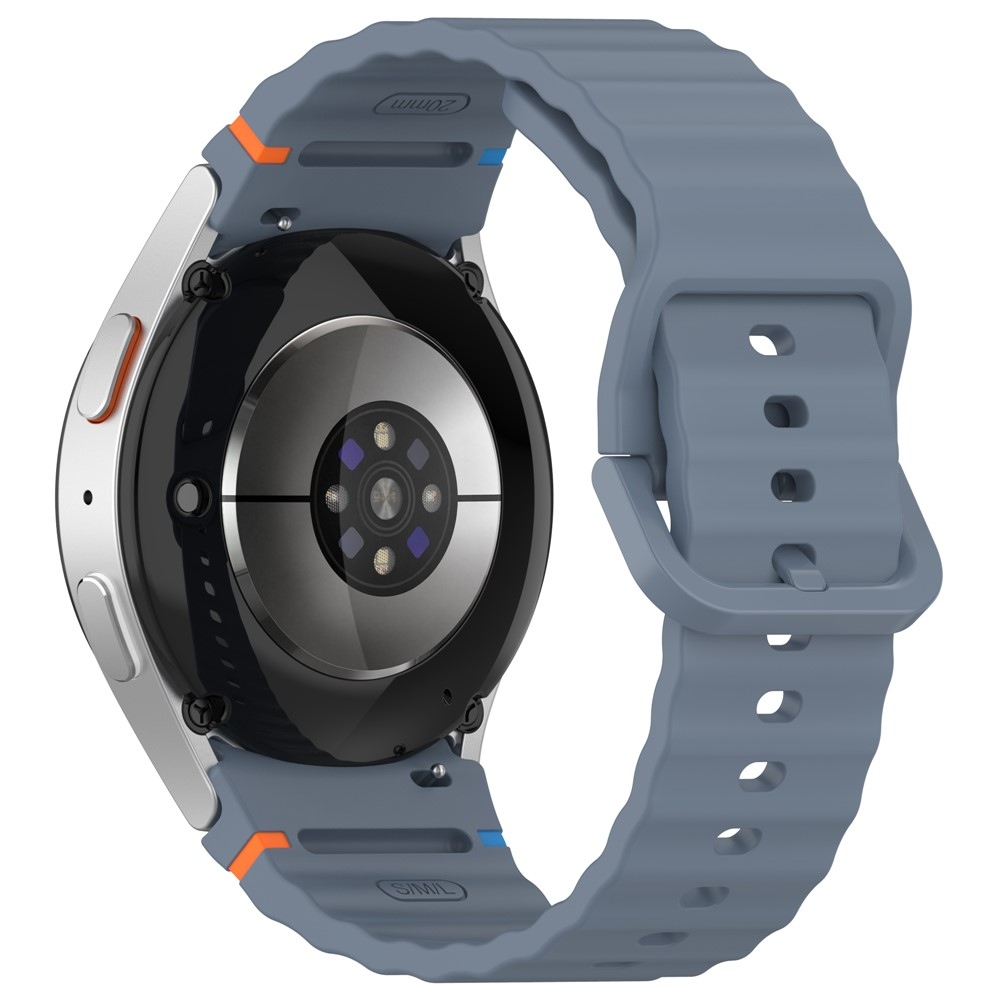 Különböző szilikon karkötő a Samsung Galaxy Watch FE/Watch7 44 mm-es/40 mm-es modellekhez – kék