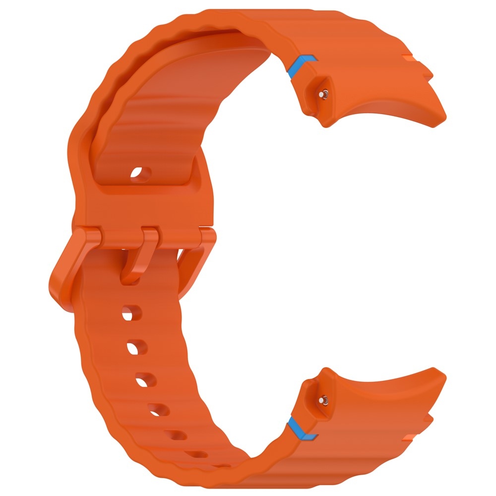 Különböző szilikon szíjak a Samsung Galaxy Watch FE/Watch7 44 mm-es/40 mm-es modellekhez – narancssárga