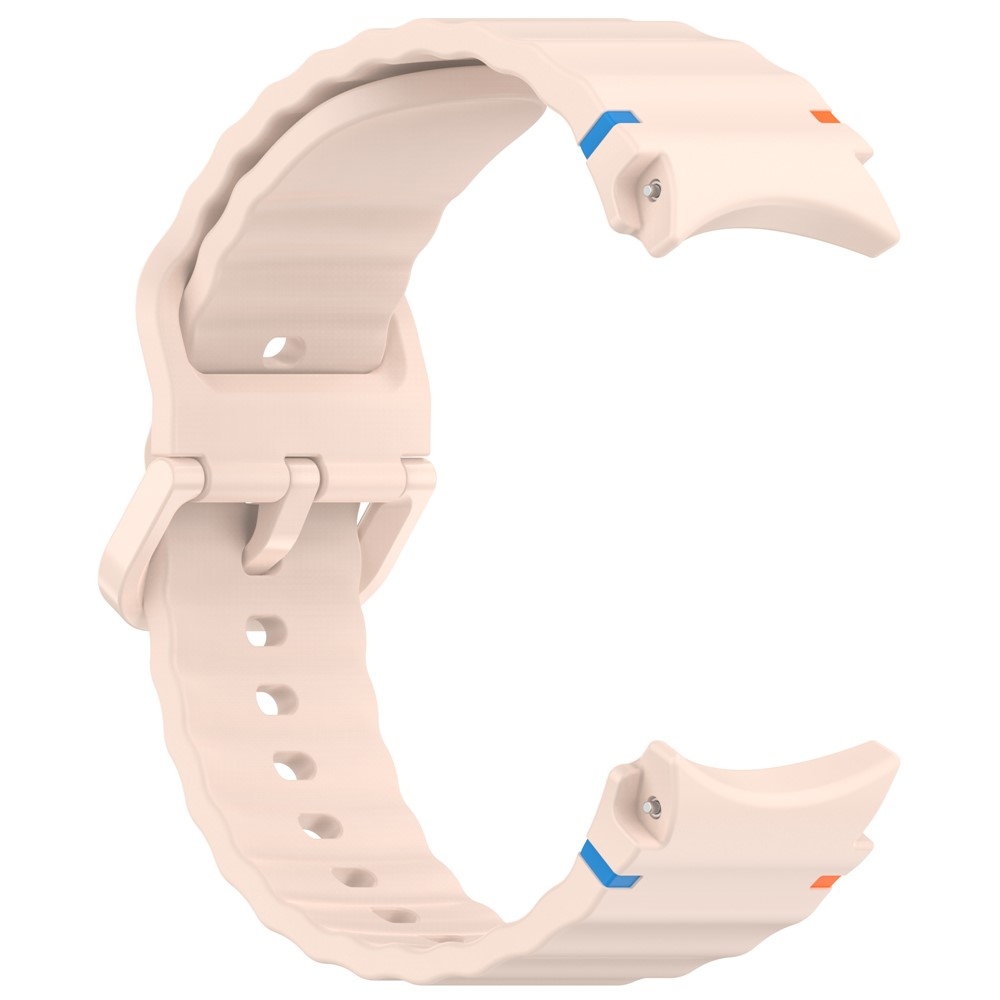 Különböző szilikon karkötők a Samsung Galaxy Watch FE/Watch7 44 mm-es/40 mm-es modellekhez – rózsaszín
