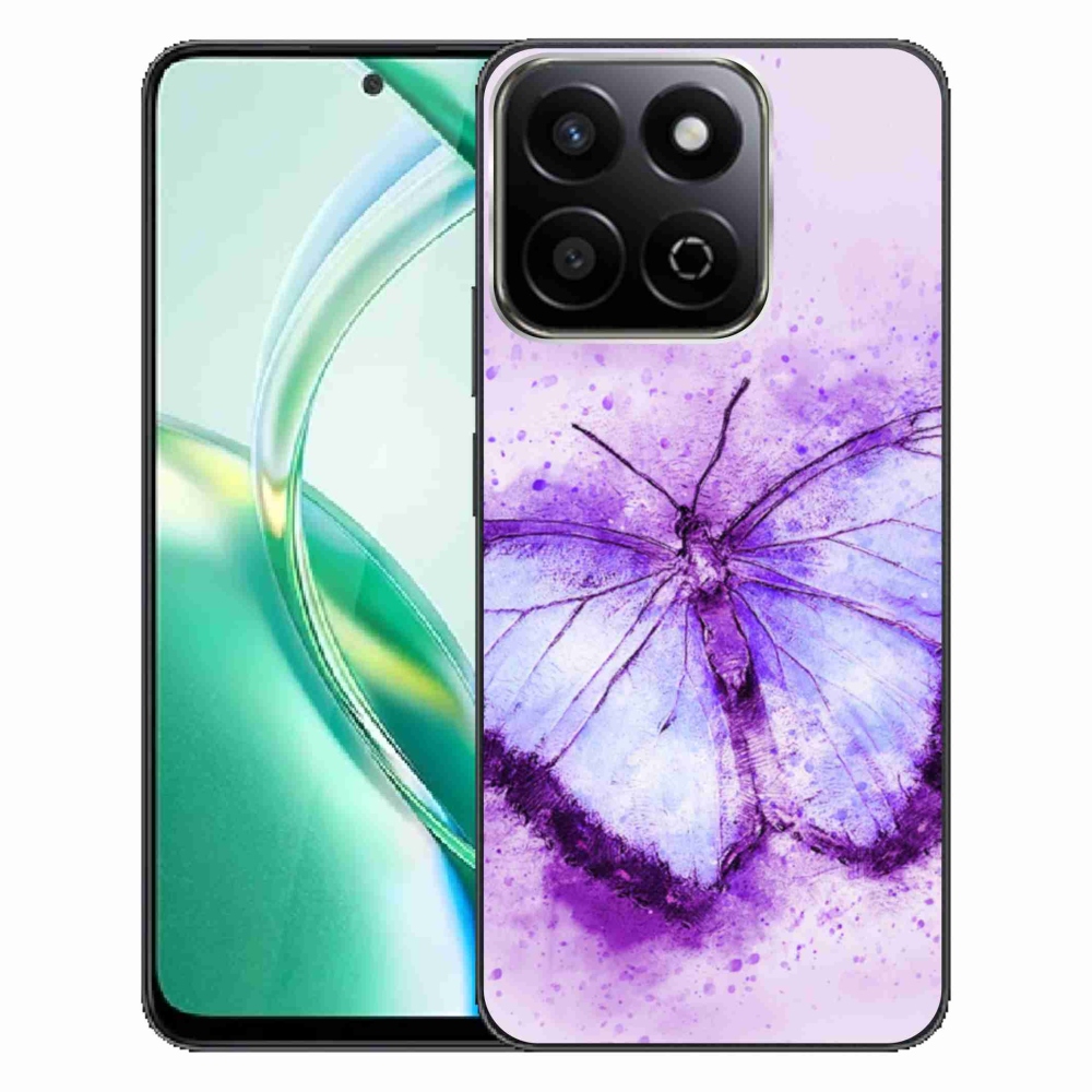 Zselés borító mmCase a Honor 200 Smart 5G készülékhez - lila pillangó
