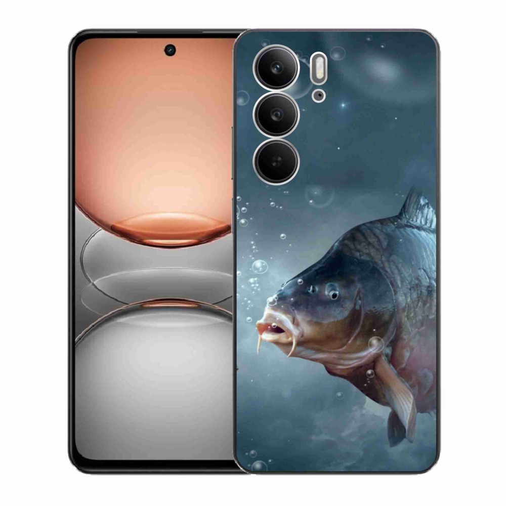 Zselés borítás mmCase a Realme C75 készülékhez - ponty és buborékok