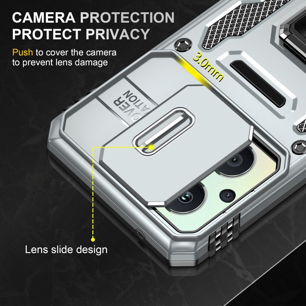 Lencseálló hibrid borítás az Oppo Reno 7 Lite 5G-n - szürke