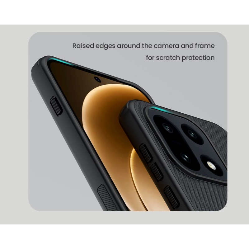 Nillkin Super Frosted PRO hátlap a OnePlus 15 számára Fekete