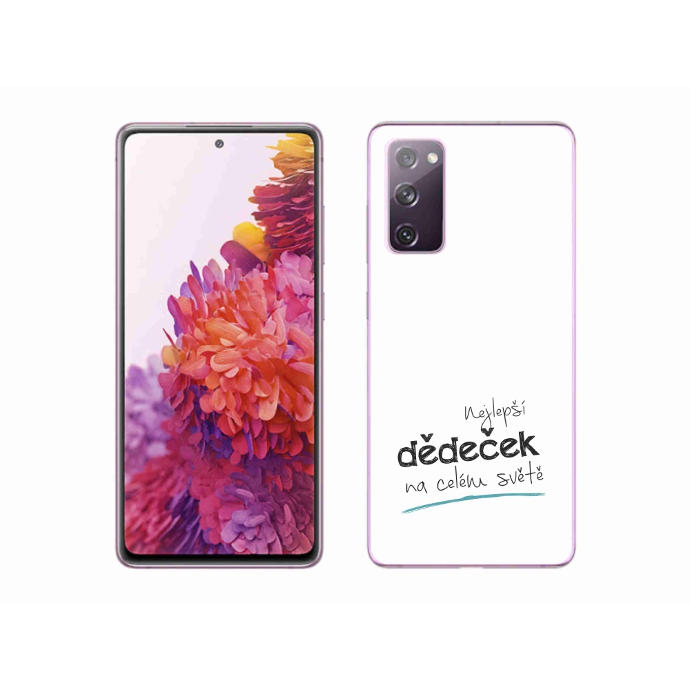 Gél borító mmCase Samsung Galaxy S20 FE - a legjobb nagypapa 3 fehér háttérrel