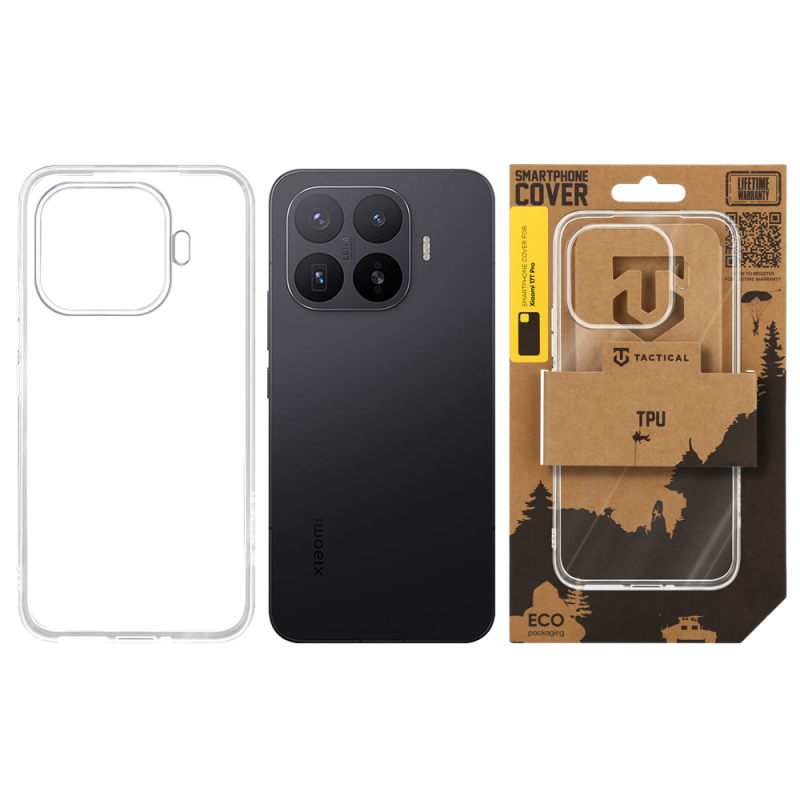 Tactical TPU tok a Xiaomi 17T Pro-hoz, átlátszó