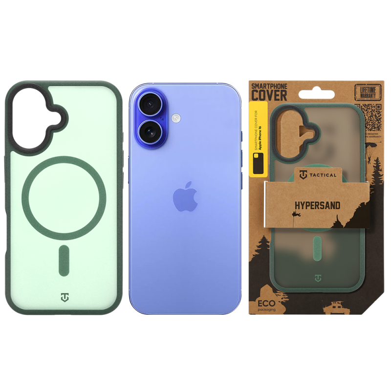 Tactical MagForce Hypersand tok az Apple iPhone 16-hoz, Forest Green színben
