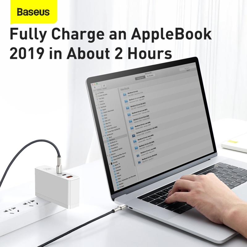 Baseus Cafule Metal sorozatú adatkábel USB-C - USB-C 100W 2m fekete
