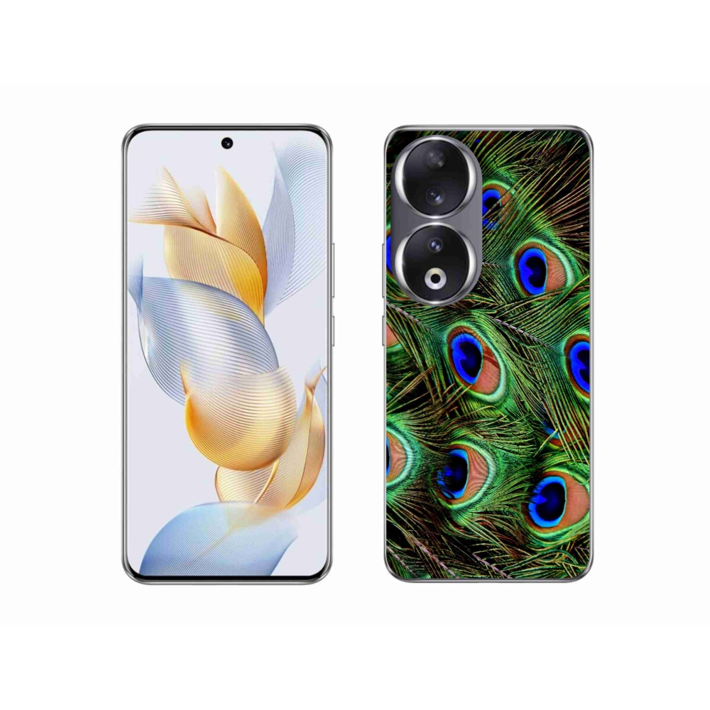 Zselés tok mmCase a Honor 90 készülékhez - pávatoll