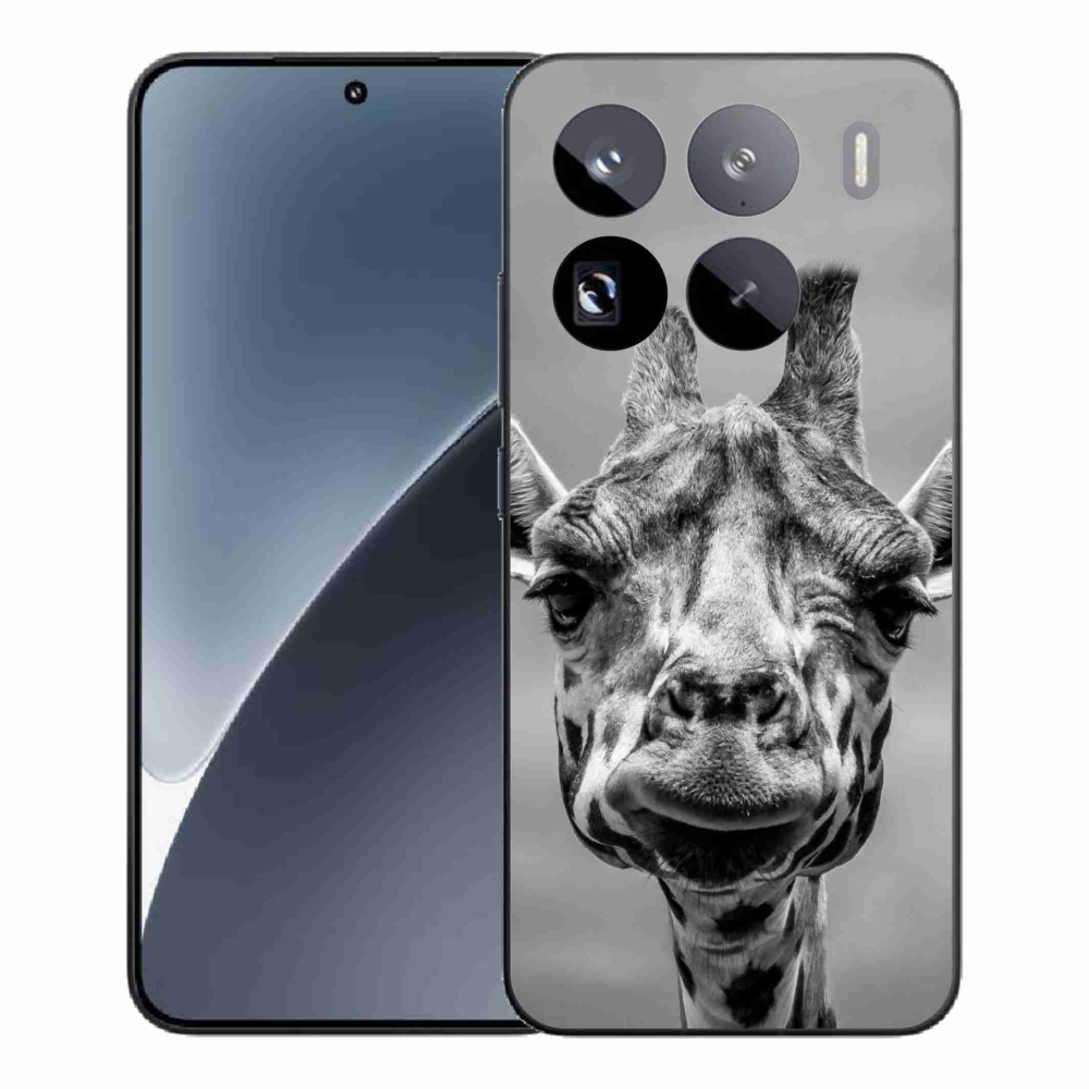 Gél borítás mmCase a Xiaomi 15 Pro-hoz - fekete-fehér zsiráf