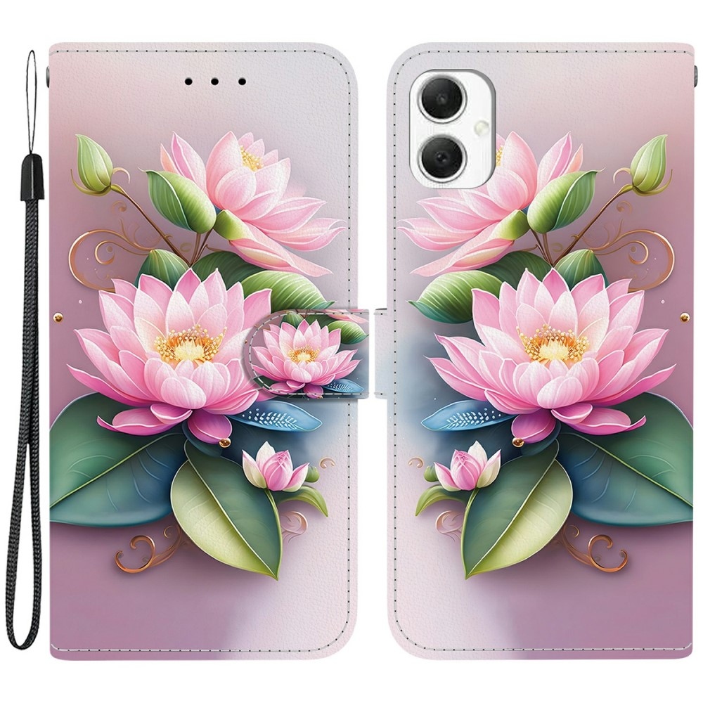 Sokoldalú könyvtáska Samsung Galaxy A06 4G - lótuszvirág