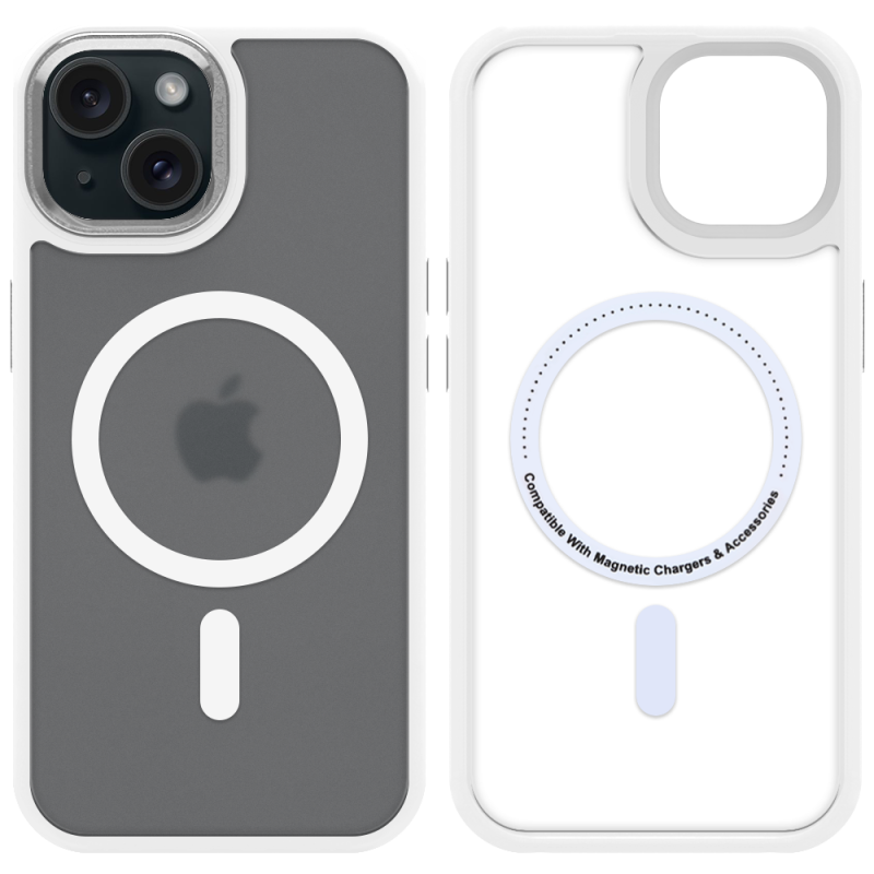 Tactical MagForce Hyperstealth 3.0 tok az Apple iPhone 15-hez, hófehér