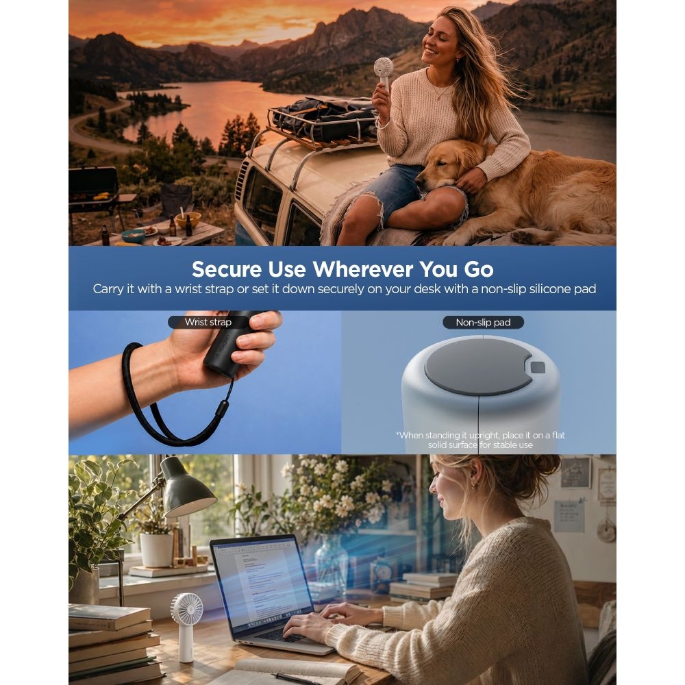 Spigen A905 Mini hordozható kézi ventilátor