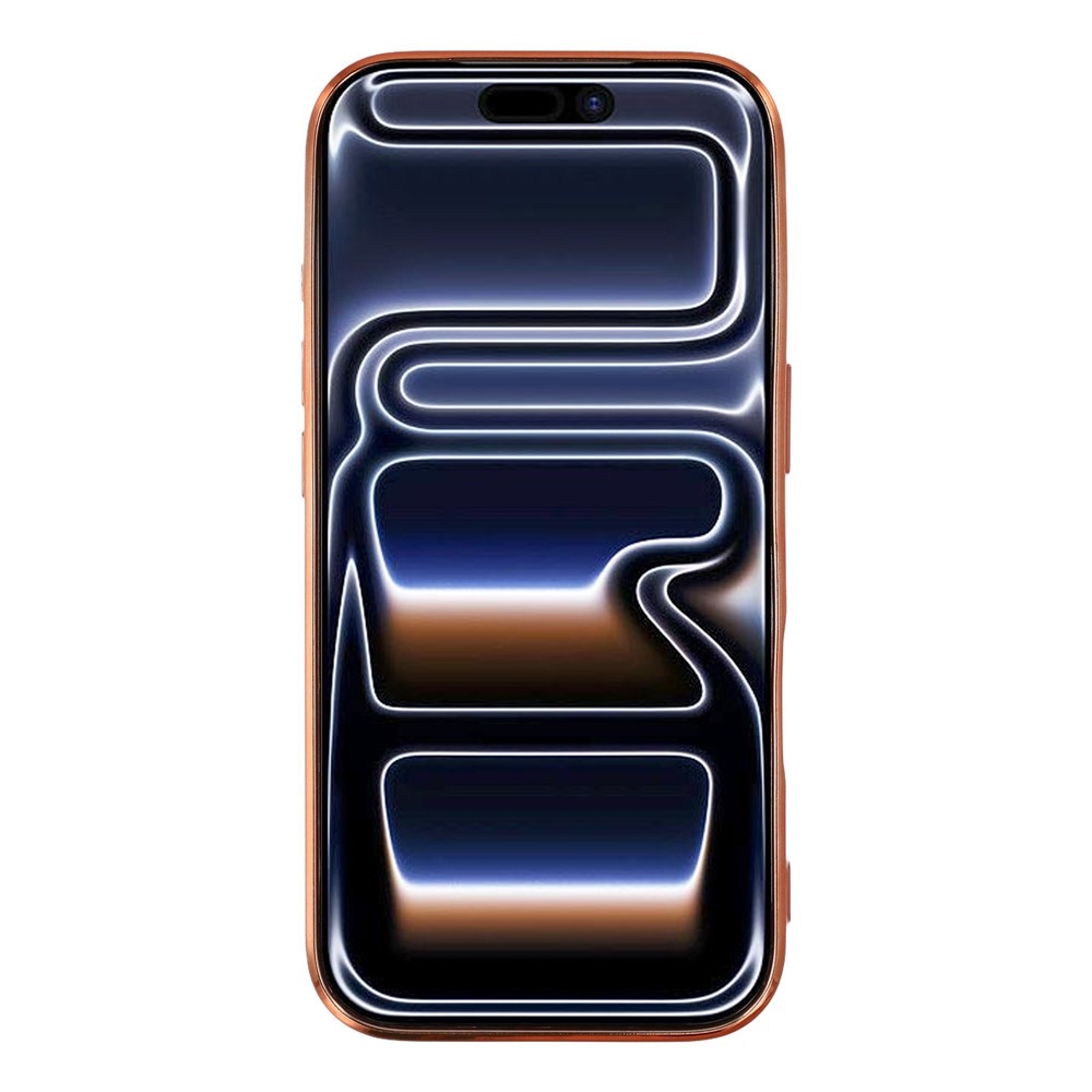 Veins gél tok védőüveggel az iPhone 18 Pro Max/17 Pro Max kamerájához – narancssárga